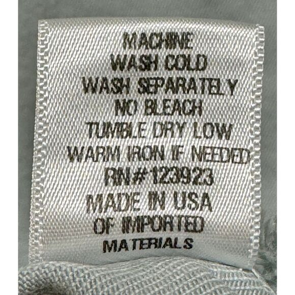 LACAUSA Revolve Denim Lace Up Dress in Rain, Sz M - Picture 11 of 11